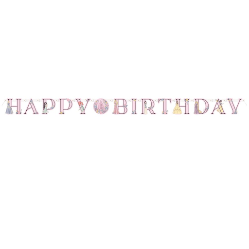 Disney Princess Happy Birthday Banner 6' | 1ct