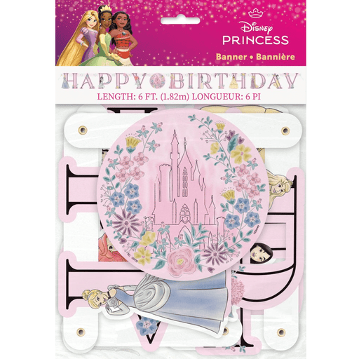 Disney Princess Happy Birthday Banner 6' | 1ct