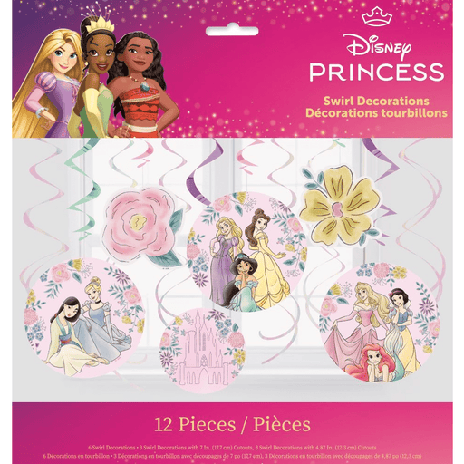 Disney Princess Swirl Decorations | 12pcs