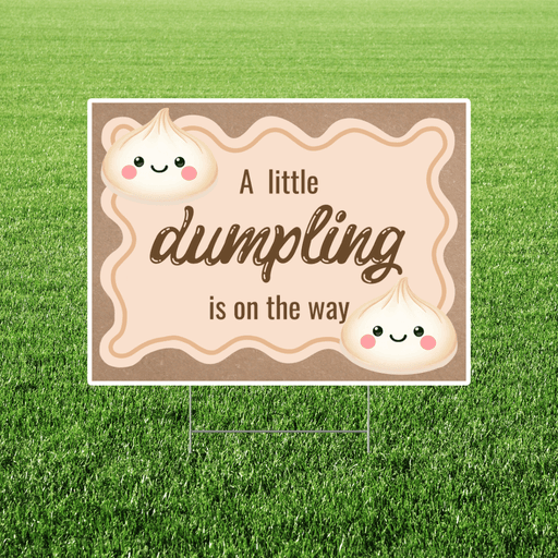 Dumpling Baby Yard Sign 18"x24" | 1ct