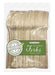 Package of 50 compostable wooden forks measuring 6.25 inches, labeled as environmentally friendly and biodegradable with green and white packaging.