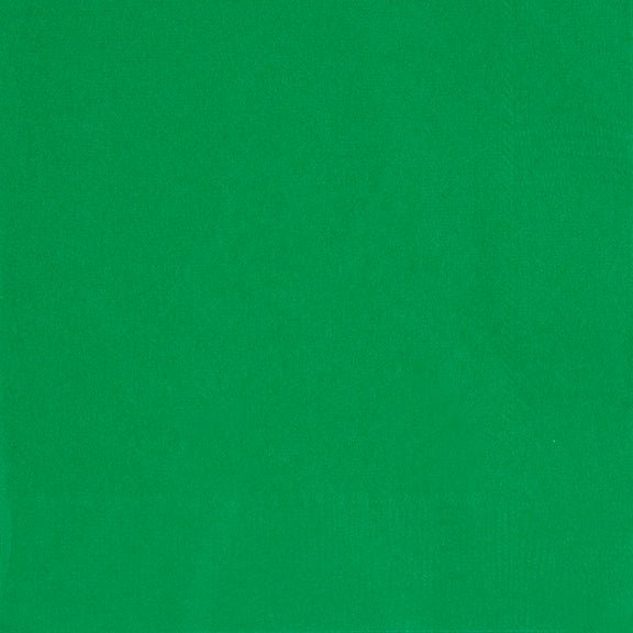 Stack of forty emerald green cloth dinner napkins displayed against a matching green background.