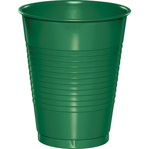 Emerald Green Plastic Cups 16oz | 20ct
