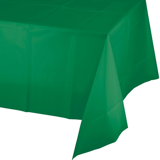 Emerald Green Plastic Tablecover 54"x108" | 1ct