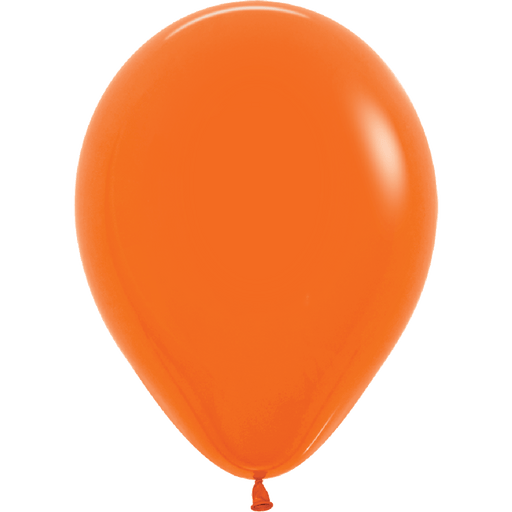 Fashion Orange Latex Balloon w/ Helium & Hi-Float, 11" | 1 ct