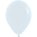 Light blue oval latex balloon with a tied knot at the base, shown inflated against a white background.