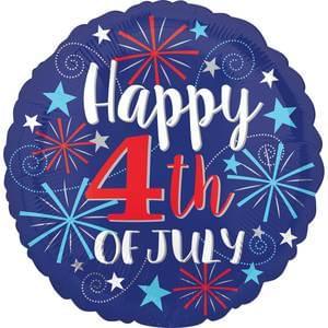 Festive 4th of July Mylar Balloon 18" | 1 ct