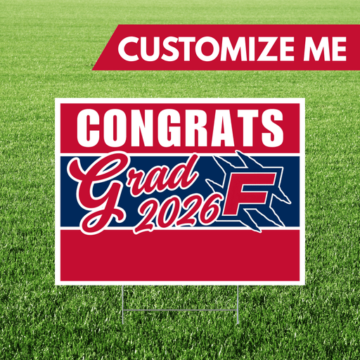 Filer High School Custom Name Grad Yard Sign 24" x 18" | 1 ct