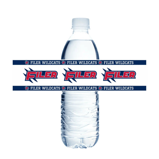 Filer High School Water Bottle Labels | 12 ct