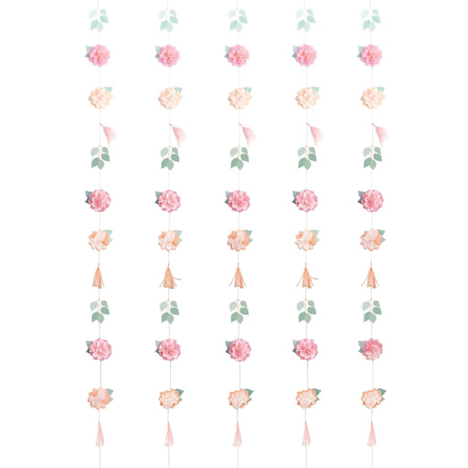 Flower Tassel Photo Backdrop Garland Kit | 1ct