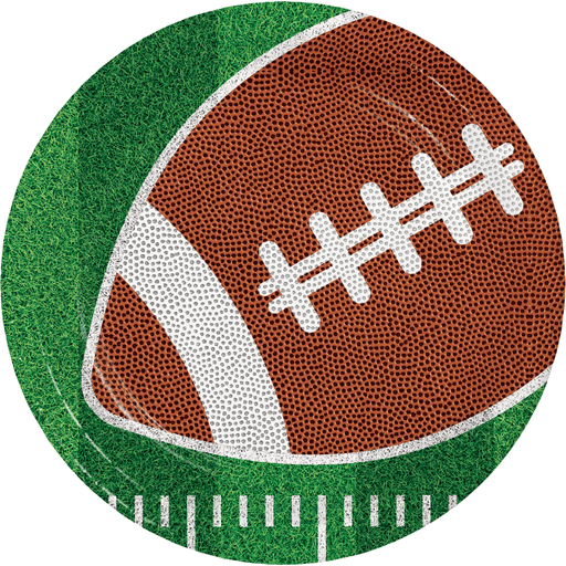 Football Field Dinner Plates – Game Day Sports Tableware | 1ct