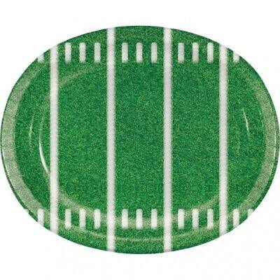 Football Field Oval Platter – Game Day Sports Tableware | 1ct