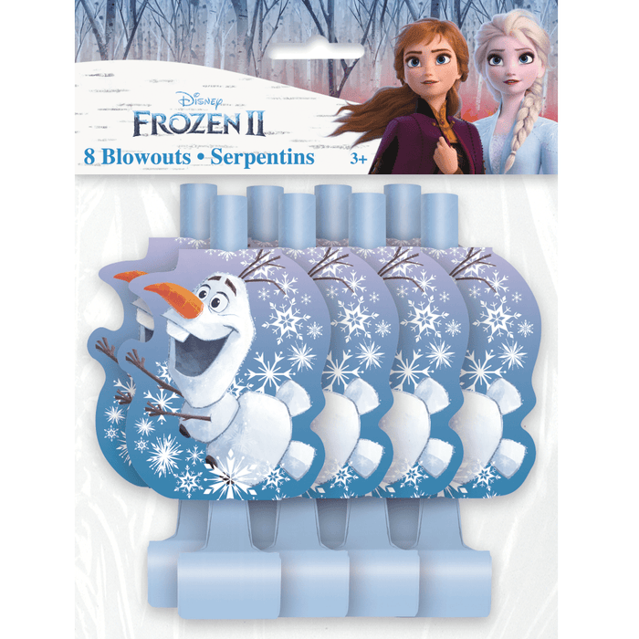 Pack of Disney Frozen 2 blowouts with Olaf and Anna/Elsa on packaging
