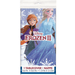 Frozen II plastic tablecover featuring Anna and Elsa with snowflake pattern, measuring 54 by 84 inches, packaged in a clear plastic sleeve with product information and dimensions labeled.