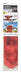 Red metallic car bow decoration measuring 18 inches, shown in packaging with photos of it displayed on vehicles and bicycles.
