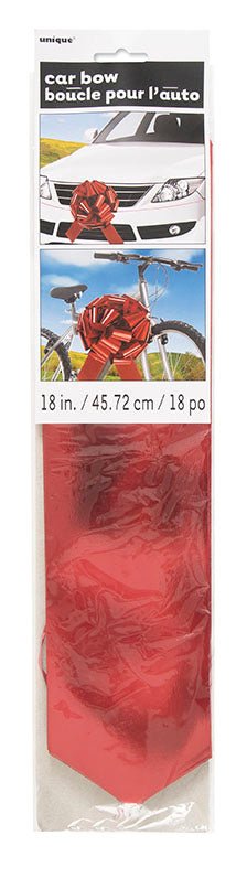 Giant Red Car Bow 18in | 1ct
