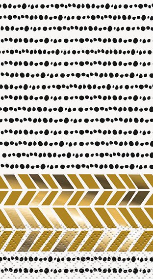 Glitter Chic Party Foil Guest Napkins | 16ct