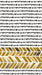 Pack of 16 decorative guest napkins featuring gold and white chevron stripes with black dot pattern bands at top and bottom.