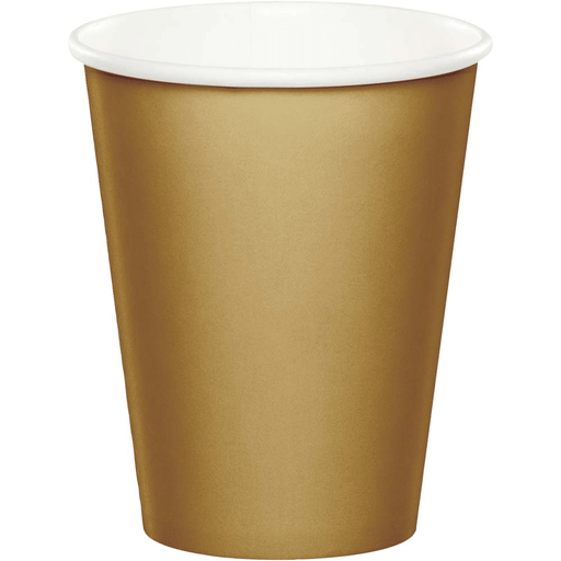 Glittering Gold 9oz Hot/Cold Cups | 24ct