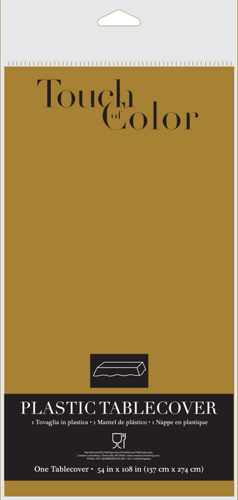 54x108 Tablecover Glittering Gold - Party Supplies