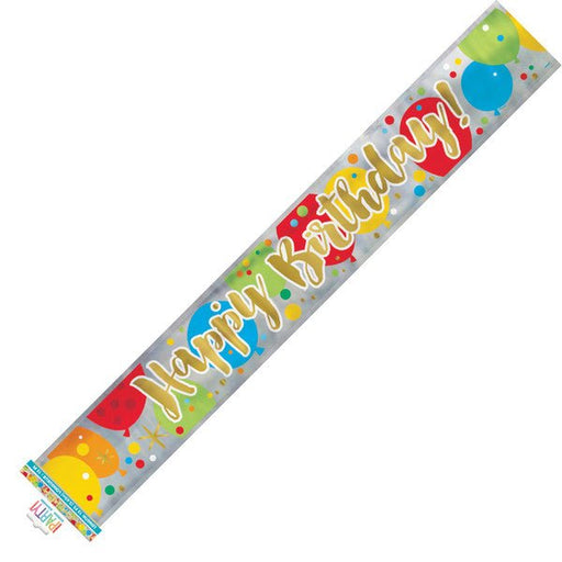 Glitzy Gold Birthday Banner 12ft | 1ct