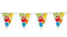 1ct Glitzy Gold Happy Birthday Flag Banner 12ft - Party Supplies