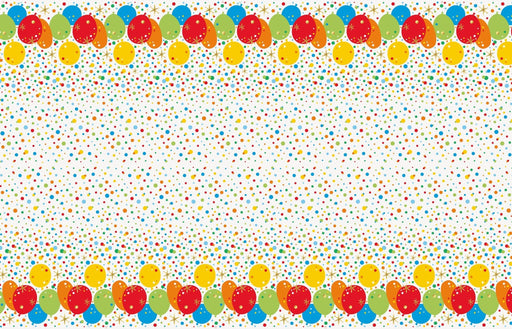 Glitzy Gold Birthday Plastic Tablecover | 1ct
