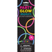 Party glow bracelets package with 10 colorful neon bracelets in blue, pink, green, orange, and purple on black background packaging.