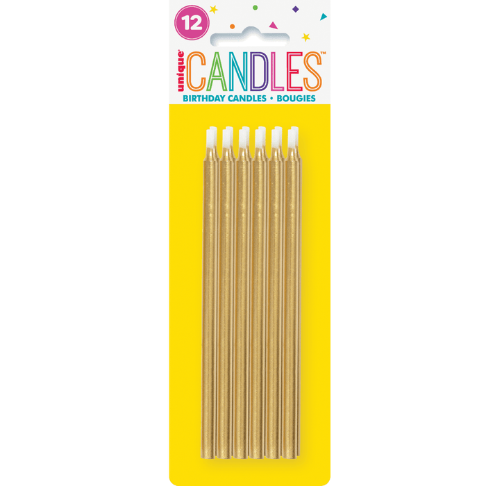 Gold Candles 5in | 12ct