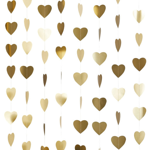 Gold Heart Backdrop Garland | 1ct