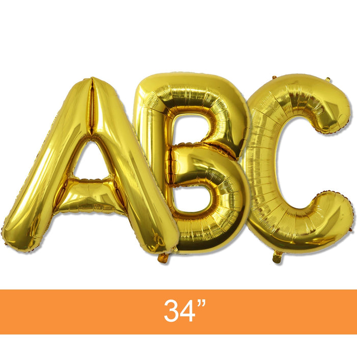 Gold Jumbo Metallic Balloon 34" | 1 ct - Zurchers