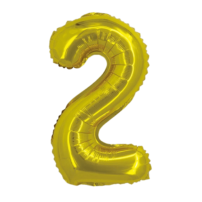 Gold Jumbo Number Balloons 34" - Zurchers