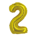 Gold Jumbo Number Balloons 34" - Zurchers