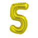 Gold Jumbo Number Balloons 34" - Zurchers