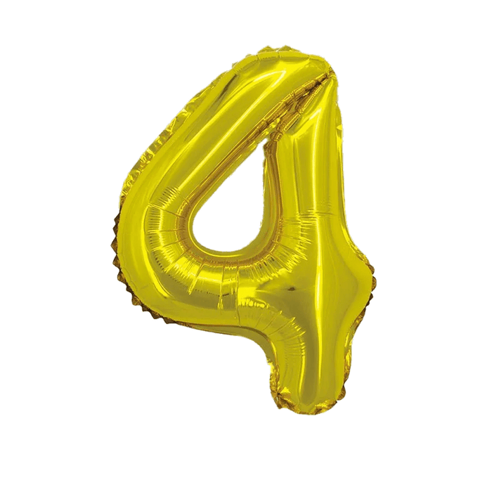 Gold Jumbo Number Balloons 34" - Zurchers