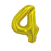Gold Jumbo Number Balloons 34" - Zurchers