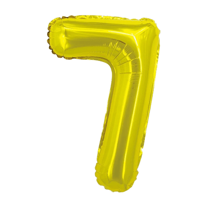 Gold Jumbo Number Balloons 34" - Zurchers