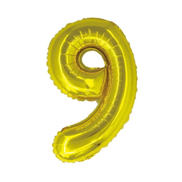 Gold Jumbo Number Balloons 34" - Zurchers