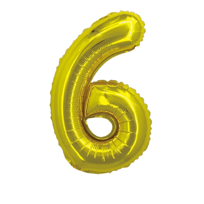 Gold Jumbo Number Balloons 34" - Zurchers