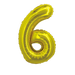 Gold Jumbo Number Balloons 34" - Zurchers