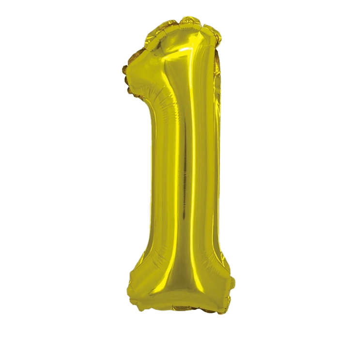 Gold Jumbo Number Balloons 34" - Zurchers