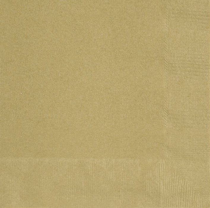Gold Lunch Napkins | 100ct - Zurchers