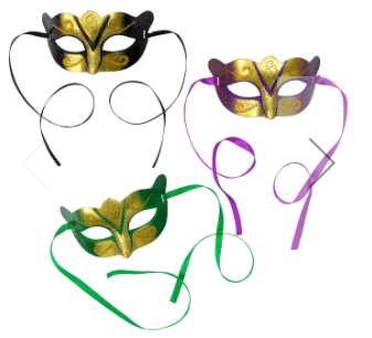 Gold Masquerade Masks | 1ct - Zurchers