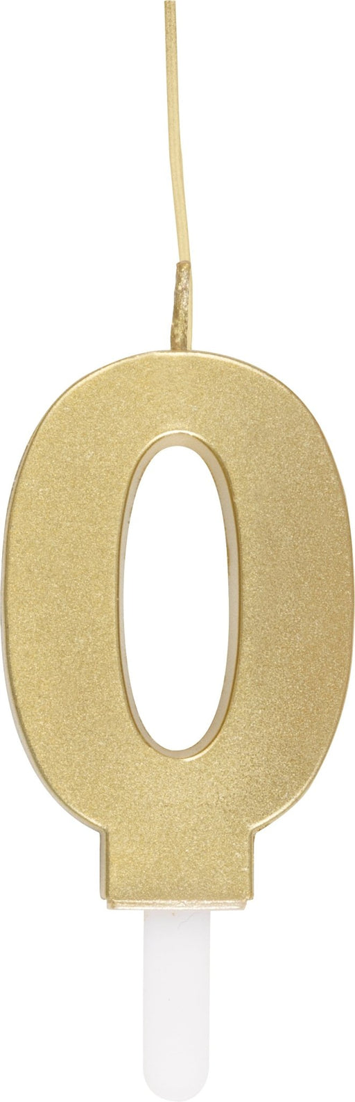 Gold Number 0 Sparkler Candle | 1ct