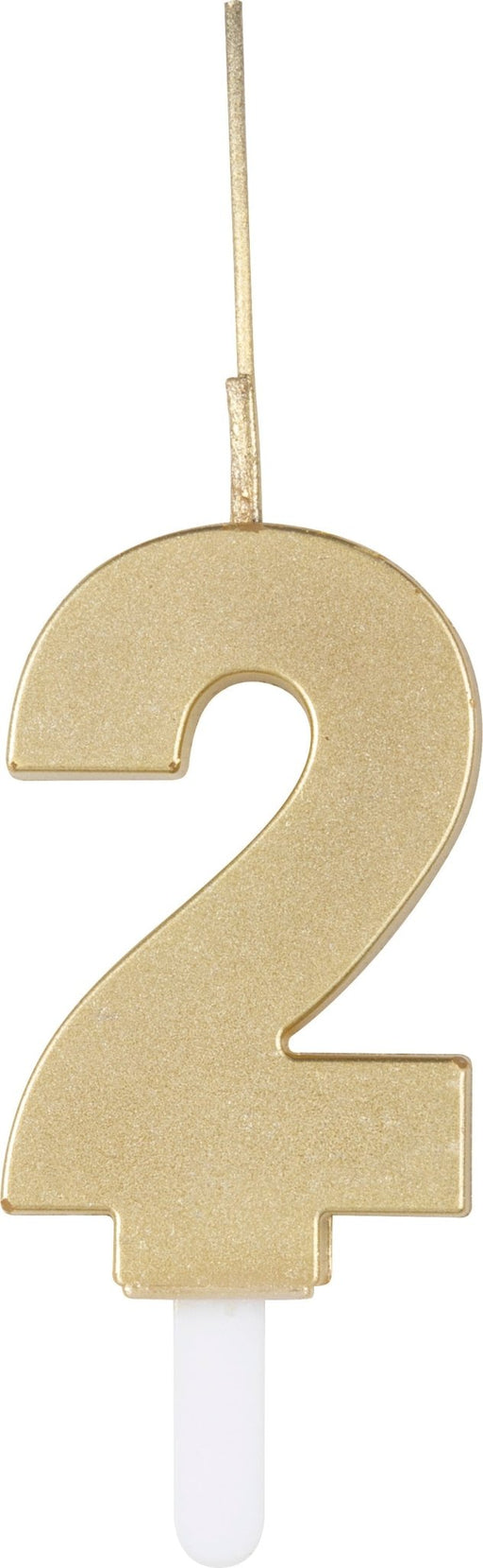 Gold Number 2 Sparkler Candle | 1ct