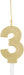 Gold Number 3 Sparkler Candle - Party Supplies