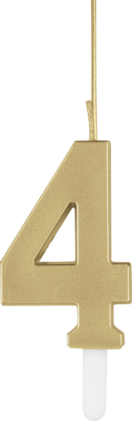 Gold Number 4 Sparkler Candle | 1ct
