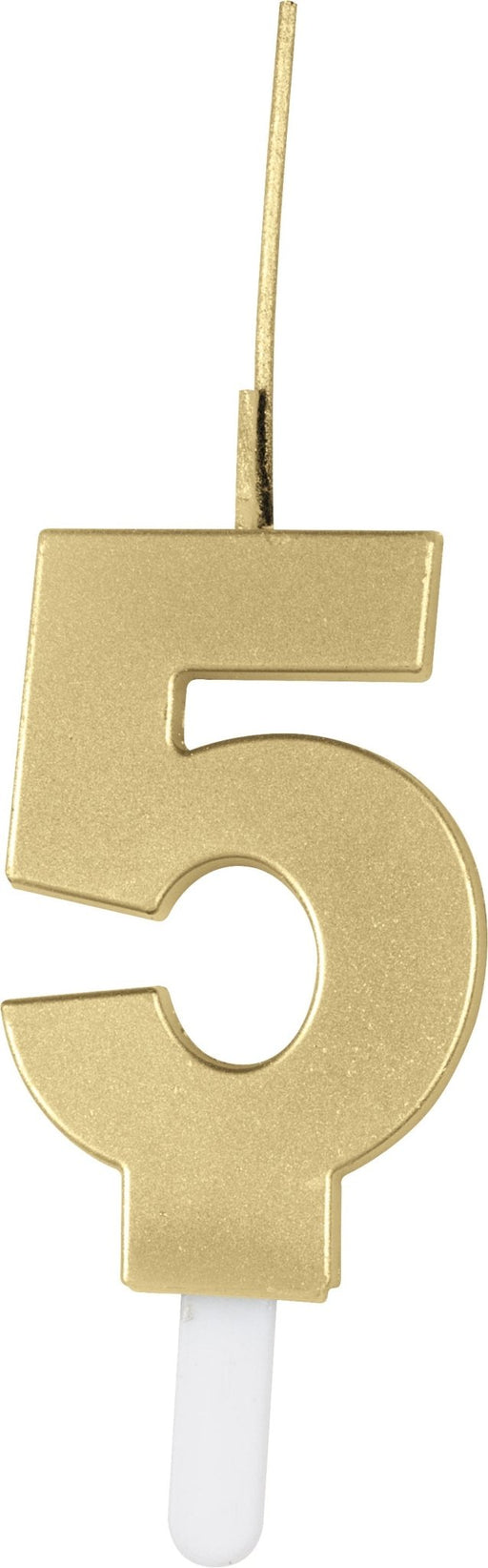 Gold Number 5 Sparkler Candle | 1ct