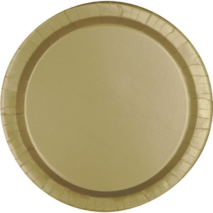 Gold Paper Dinner Plates | 50ct - Zurchers