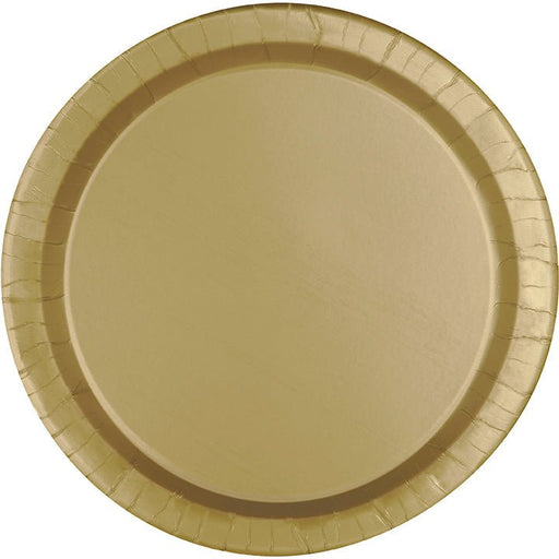 Gold Paper Plate 10in | 50ct